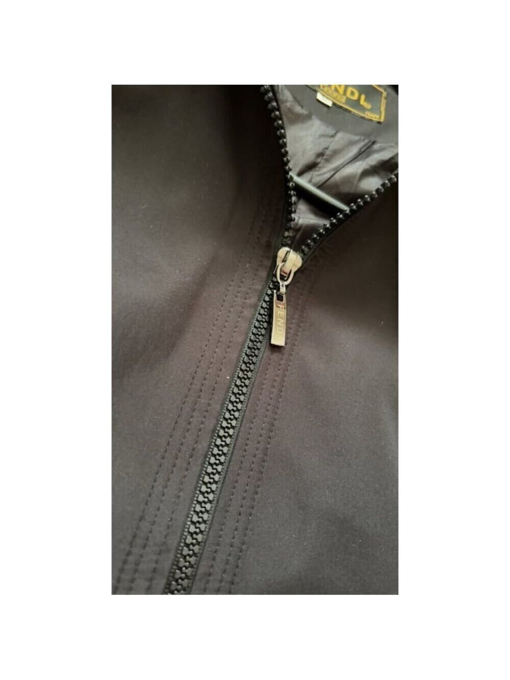 Vtg Fendi fancy black lightweight jacket - Picture 5 of 5